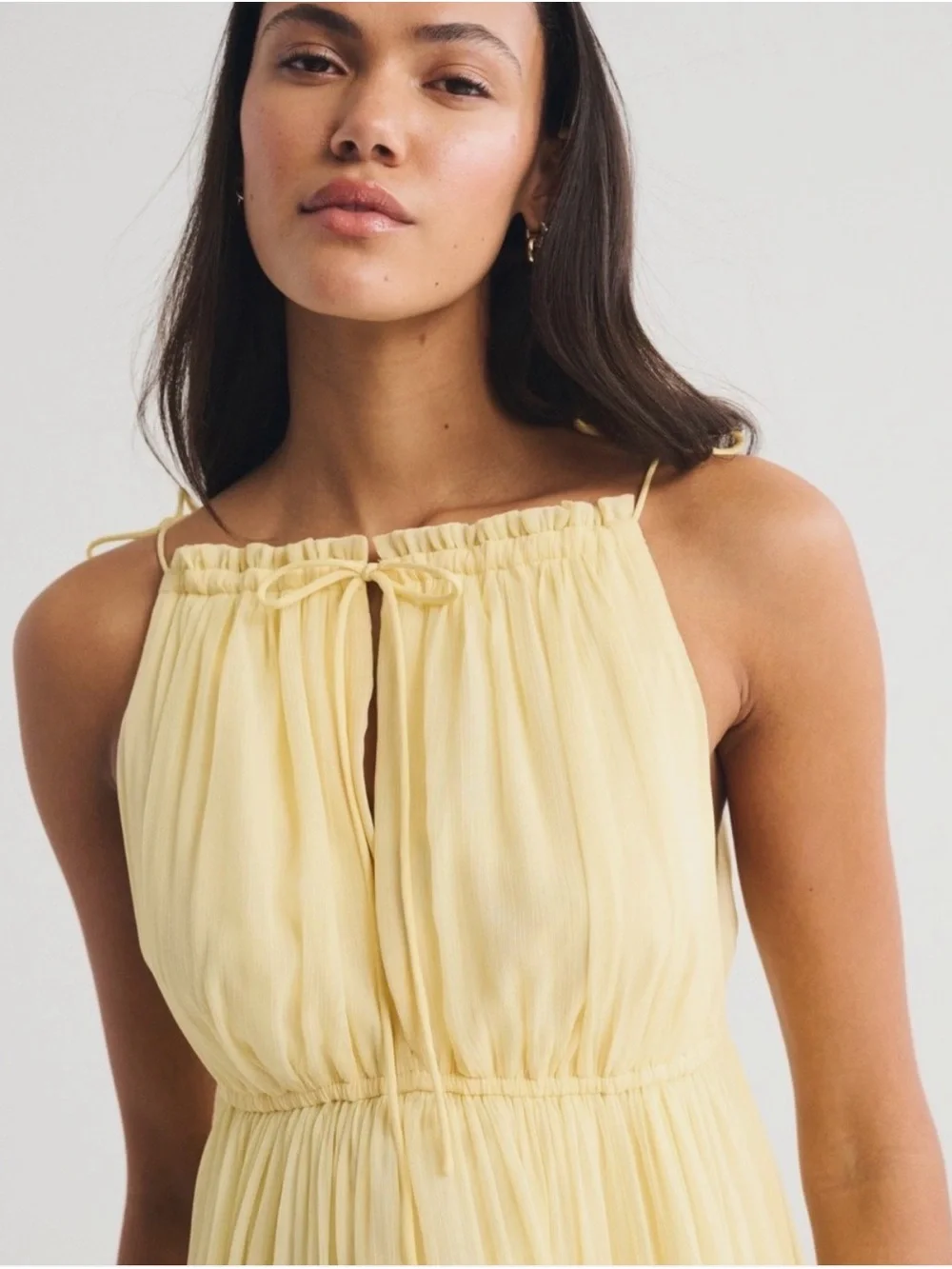 NWT Abercrombie & Fitch Convertible Maxi Dress - Yellow